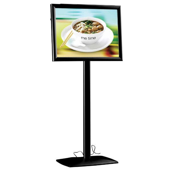 Pedestal Sign Holder Stand LED Snap Frame - Displays Market
