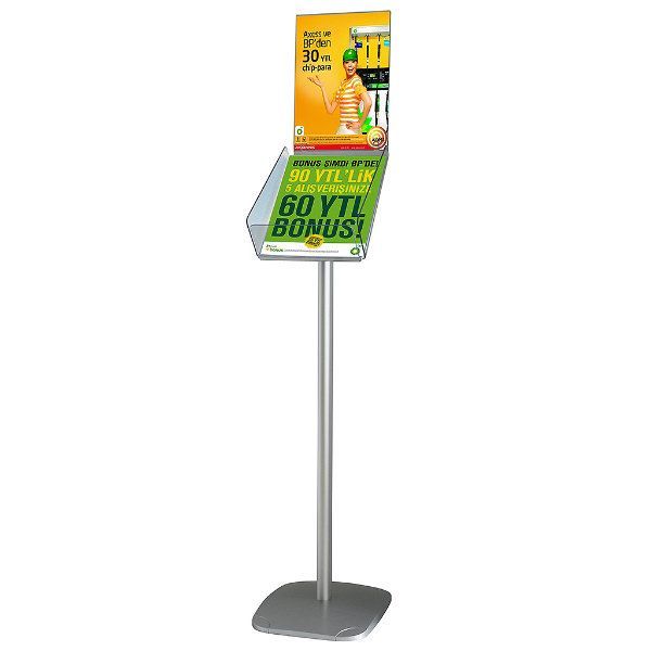 Decorative Brochure Stand with Paper Area - Displays Market