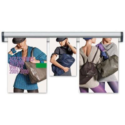 Fast Note 24" Poster Width Silver Anodized Aluminum