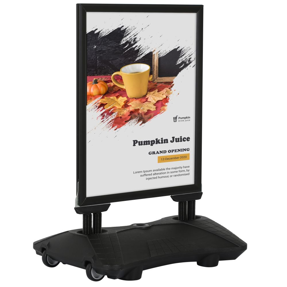 Clear Acrylic Double Sided Sign Holder 8.5 x 14 Vertical/Horizontal with  T Strip, 10-Pack